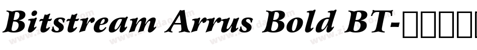 Bitstream Arrus Bold BT字体转换